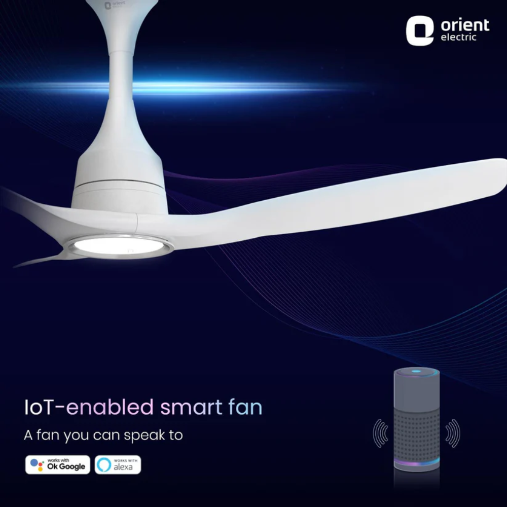 AEROSENSE SMART BLDC CEILING FAN UNDERLIGHT FROST WHITE